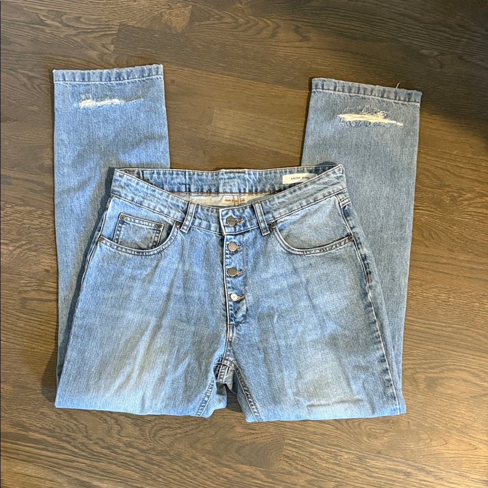 Anine Bing Light Blue Denim Jeans